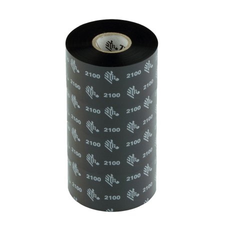 Красящая лента (Риббон) Zebra 2100 Wax (102mm x 450m, wax, втулка 1