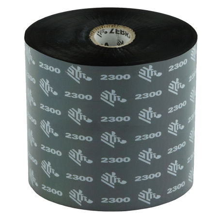 Красящая лента (Риббон) Zebra 2300 Wax (110mm x 900m, wax, втулка 1