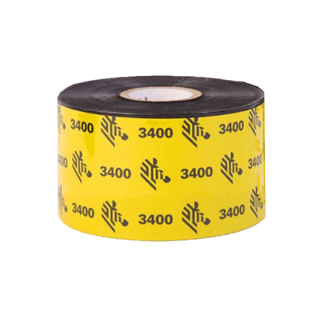 Красящая лента (Риббон) Zebra 3400 Wax/Resin High-performance (40mm x 450m, wax/resin, втулка 1